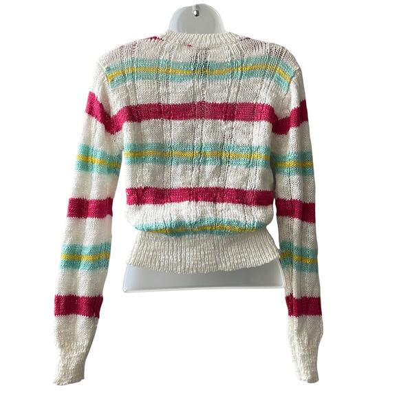 VINTAGE 1980’s Dead Stock Daisy Pour Bébé Blond Sweater Size Small - Picture 2 of 4